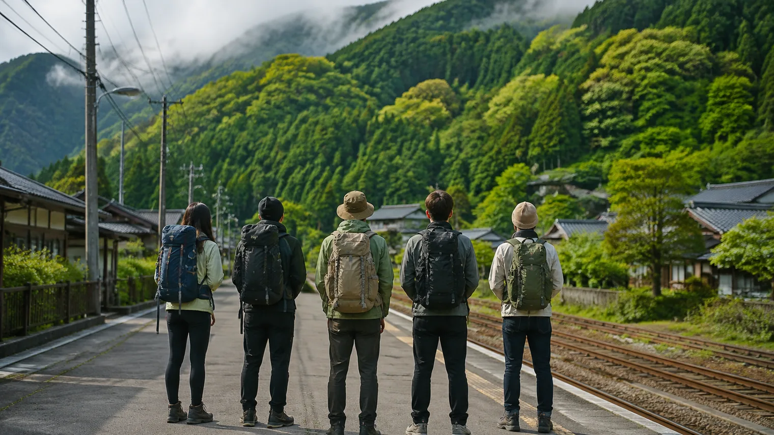 The Hakone Tozan Railway climbing towards Gora